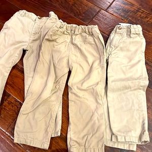 Khaki Pants, Childrens Place, Adjustable Waist, 3 Pair